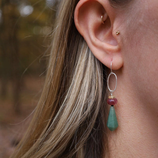EAR Green Adventurine Earrings