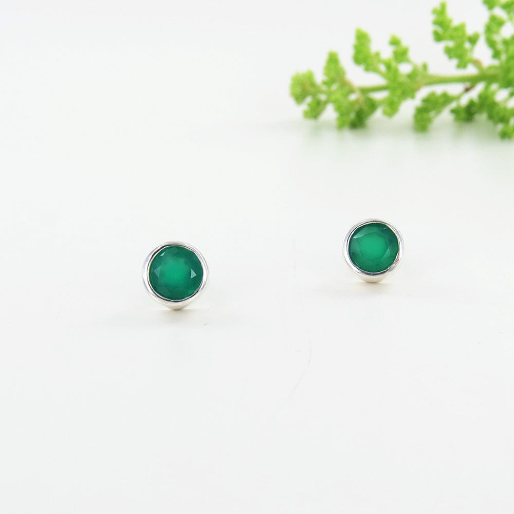 
                      
                        EAR Green Agate Dot Post Earring
                      
                    