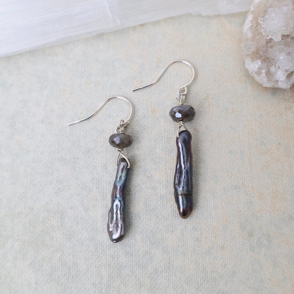 
                      
                        EAR Grey Biwa Pearl Earrings
                      
                    