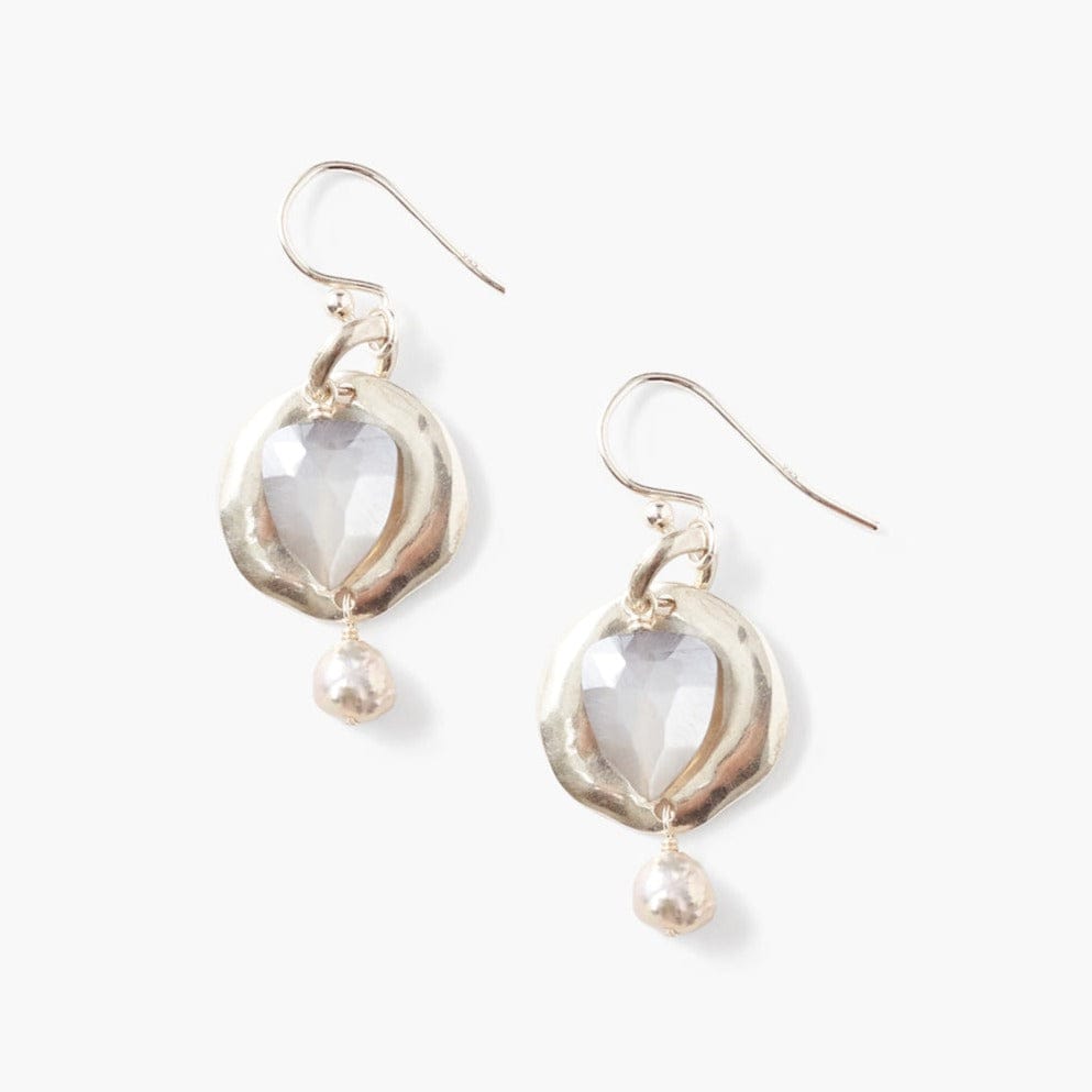 
                      
                        EAR Grey Moonstone & Pearl Ostra Earrings
                      
                    