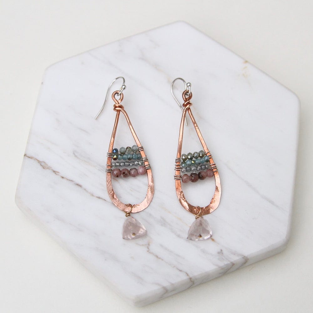 
                  
                    EAR Hand Formed Copper Long Tear Drop Earring
                  
                