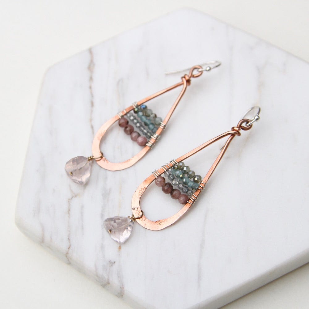 
                  
                    EAR Hand Formed Copper Long Tear Drop Earring
                  
                