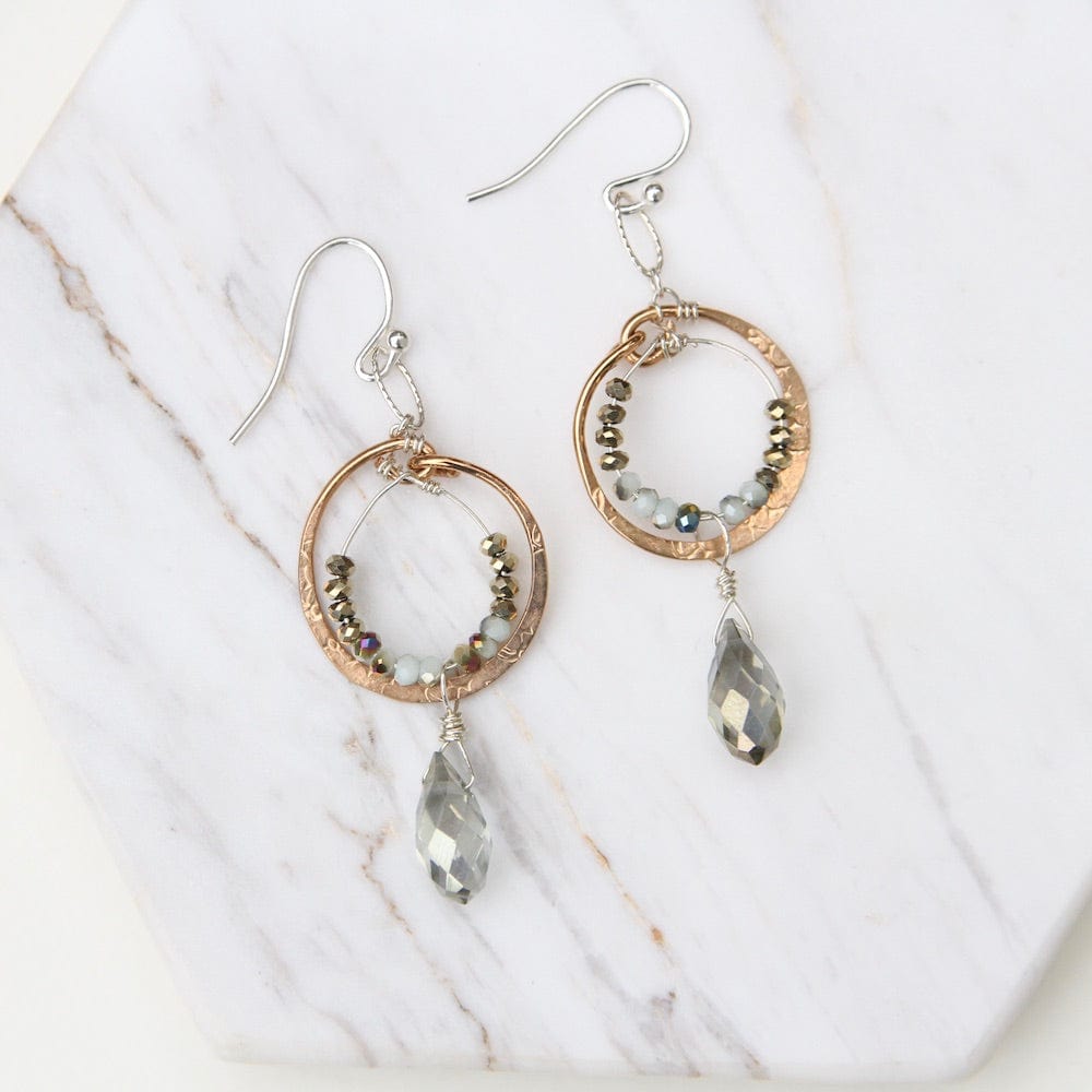 Load image into Gallery viewer, EAR Hand Formed Delicate Crystal Earring
