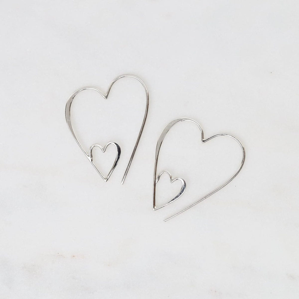 EAR Heart Shaped Wire Earrings