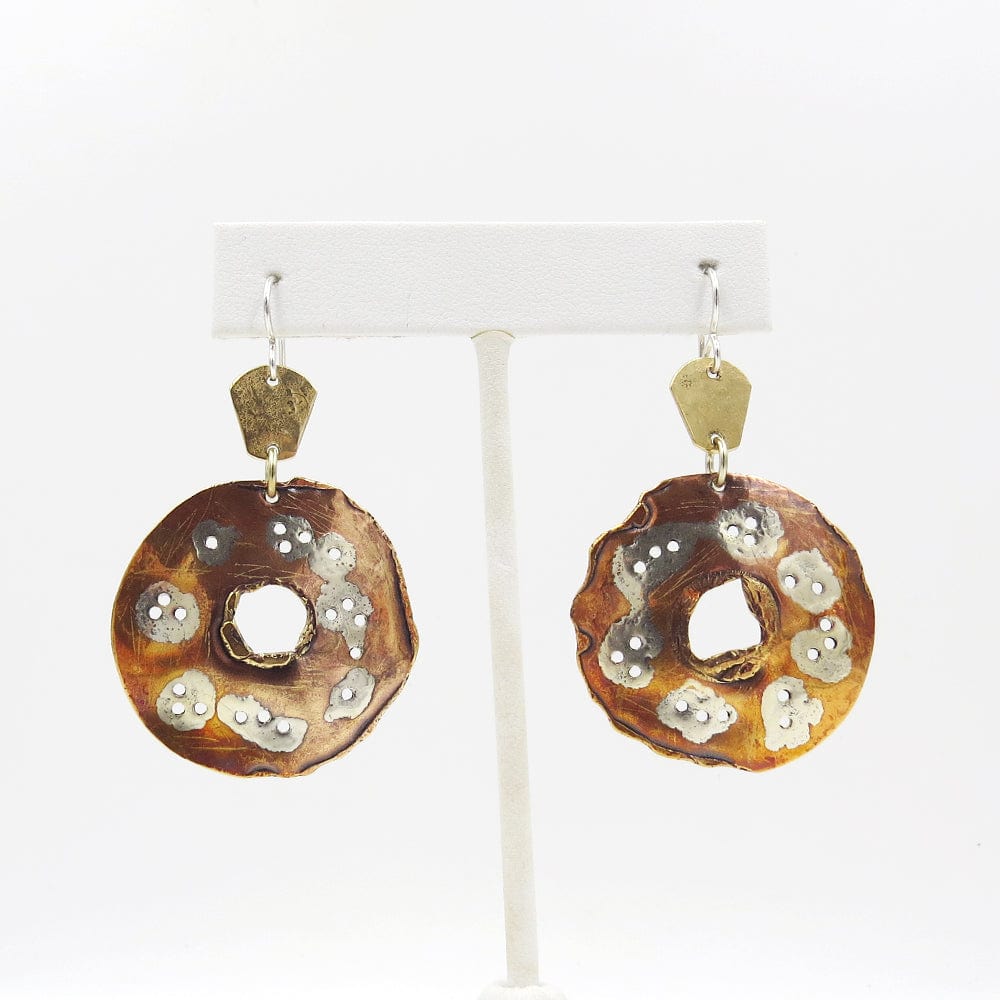 EAR HEAT TREATED DISC EARRINGS
