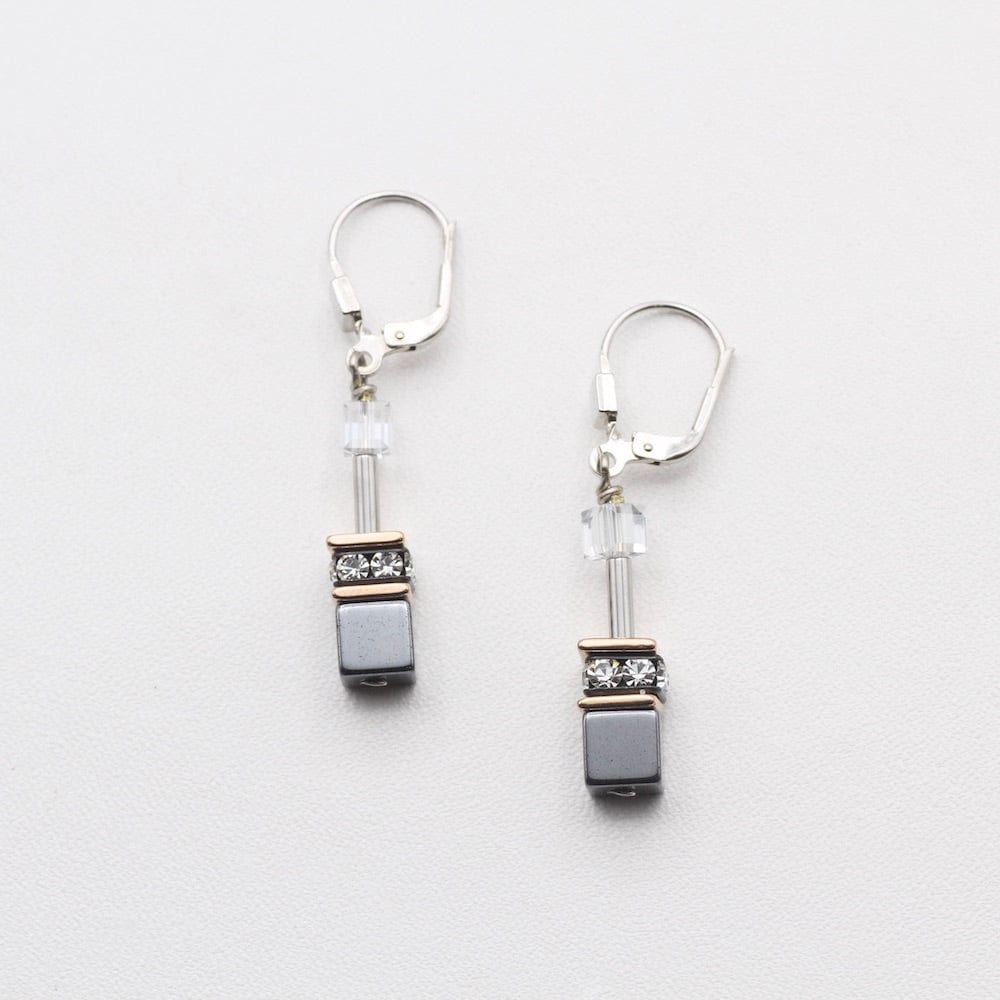 
                      
                        EAR HEMATITE GEO CUBE EARRING
                      
                    