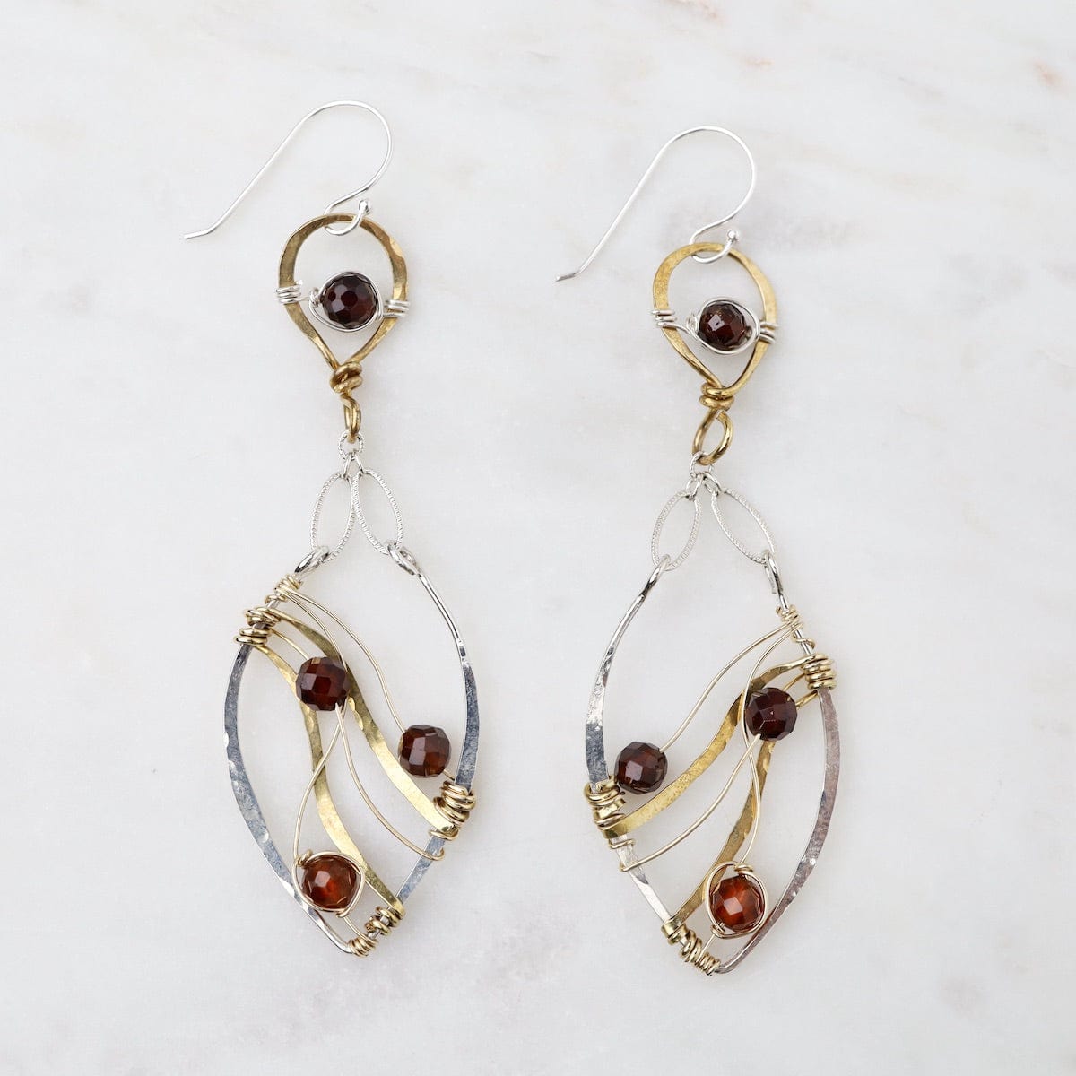 EAR Hessonite Flame Earrings