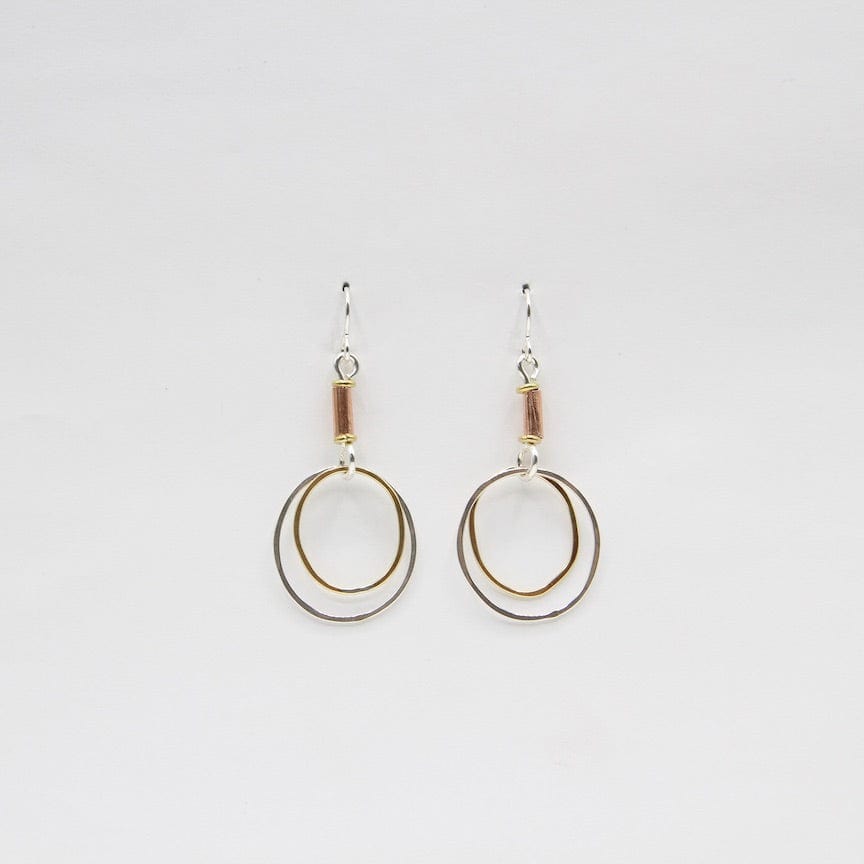 EAR Hoops with Copper Beads