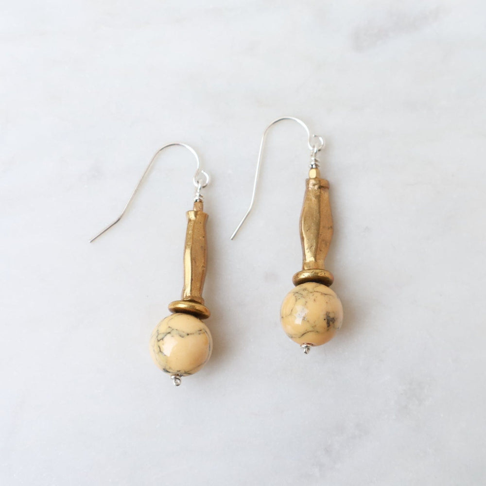 
                      
                        EAR Howlite Drop Earring
                      
                    