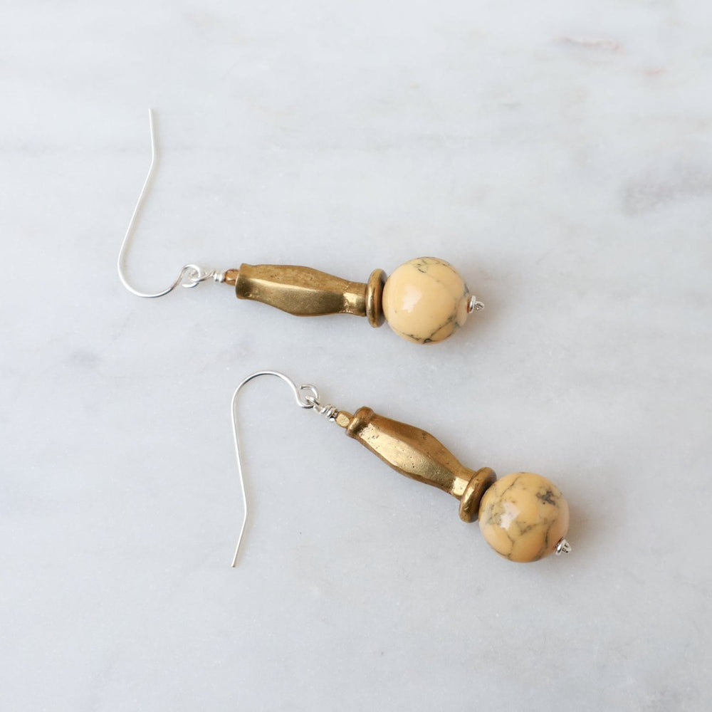 
                      
                        EAR Howlite Drop Earring
                      
                    