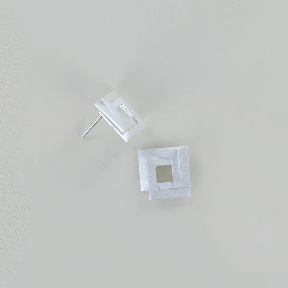 EAR Infinity Square Post Earring