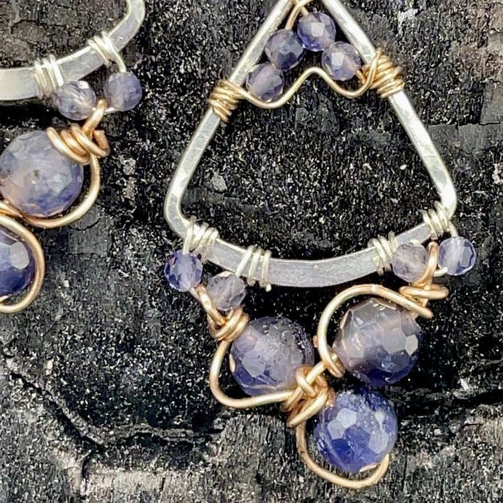 
                      
                        EAR Iolite Cluster Earring
                      
                    