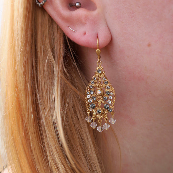 EAR-JM Black Diamond Antoinette Earrings