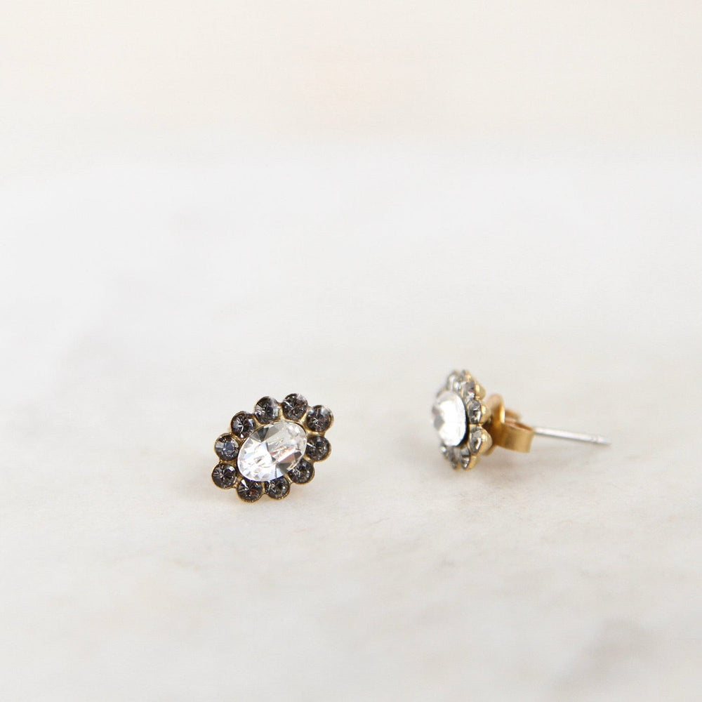 
                  
                    EAR-JM Black Diamond Marquise with Halo Post Earring- Gol
                  
                