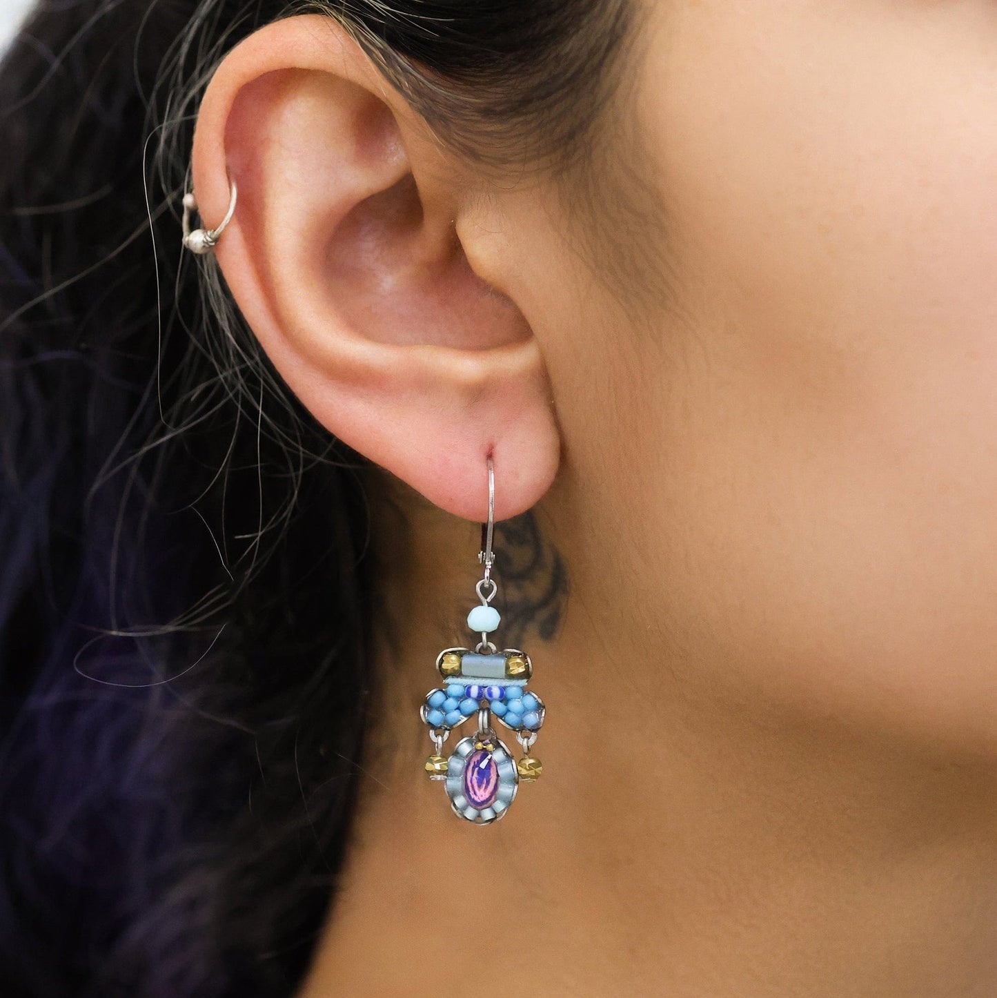 EAR-JM Blue Bird Earring