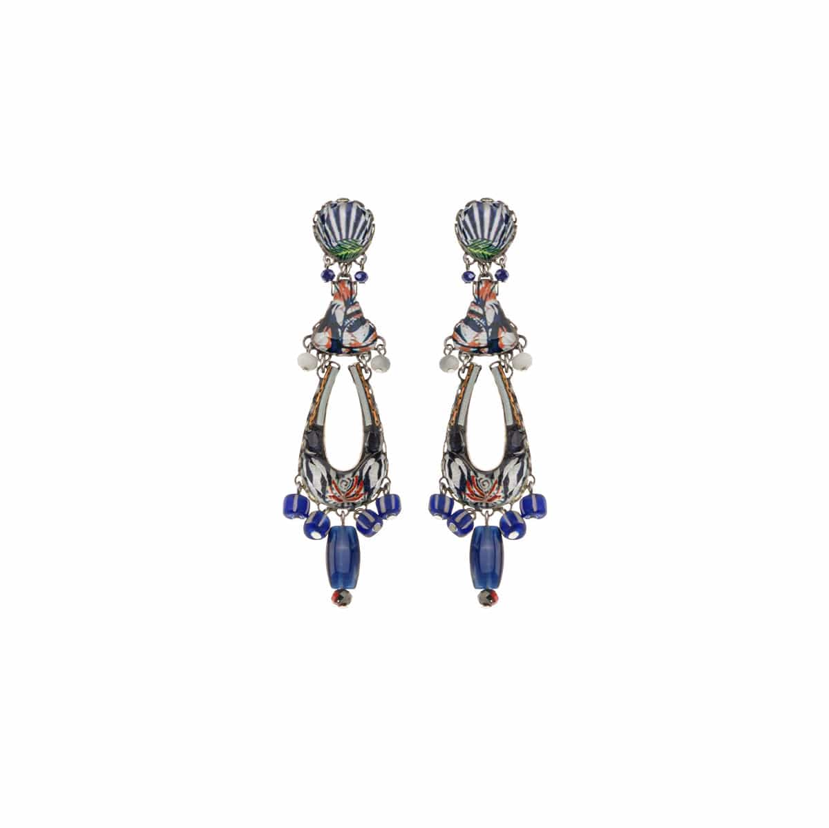 EAR-JM Blue Domes Earrings