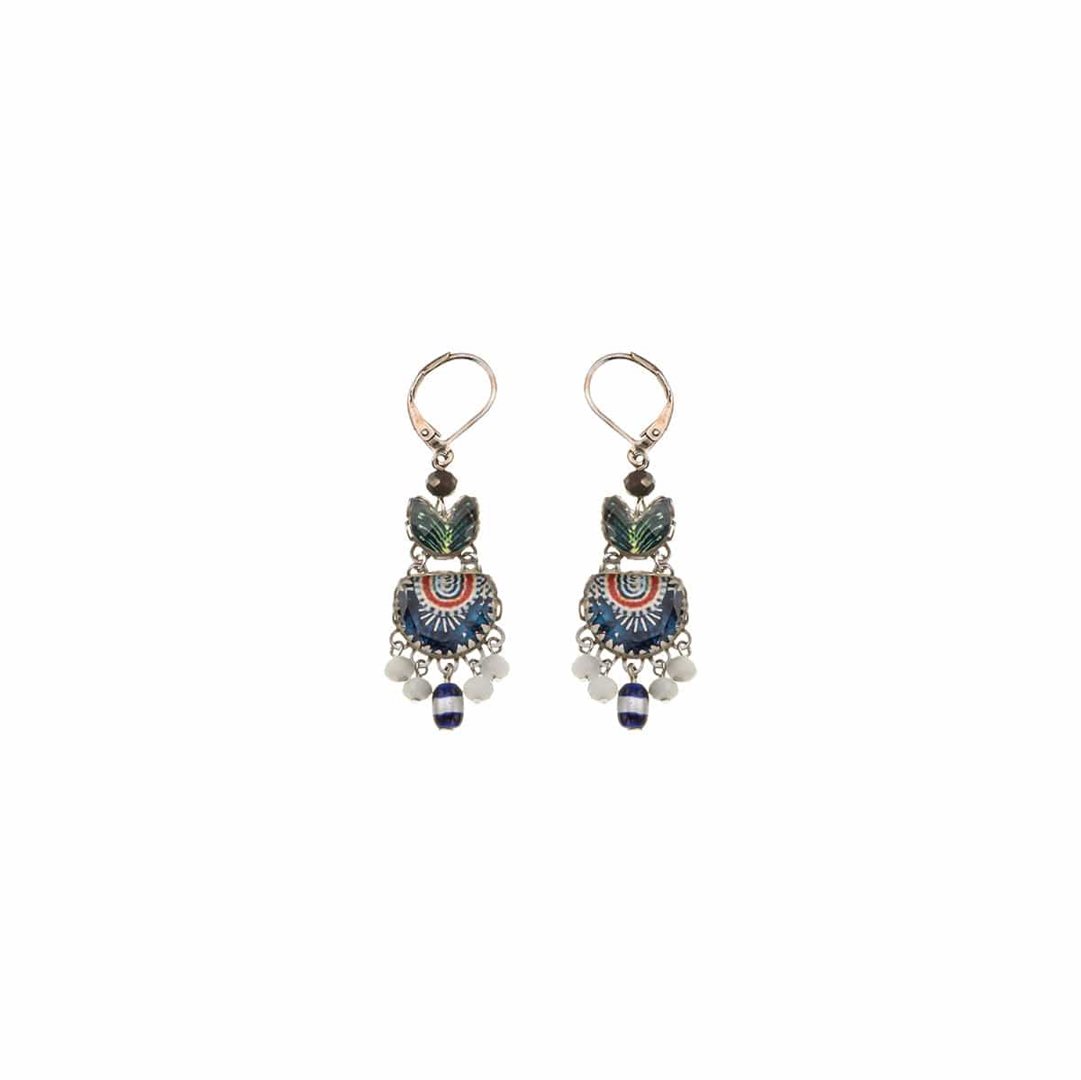 EAR-JM Blue Domes Earrings