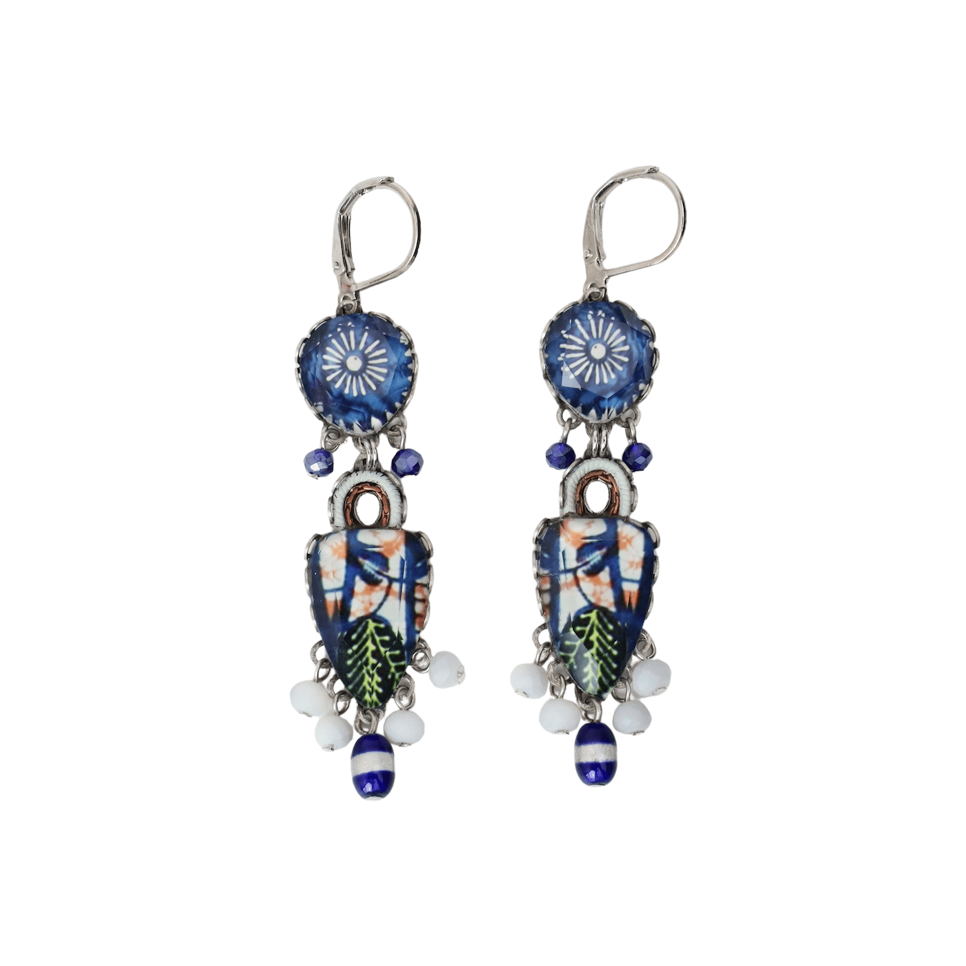 EAR-JM Blue Domes Earrings