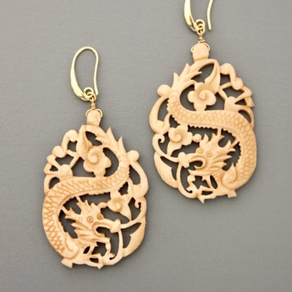 EAR-JM Bone Hoop Earrings