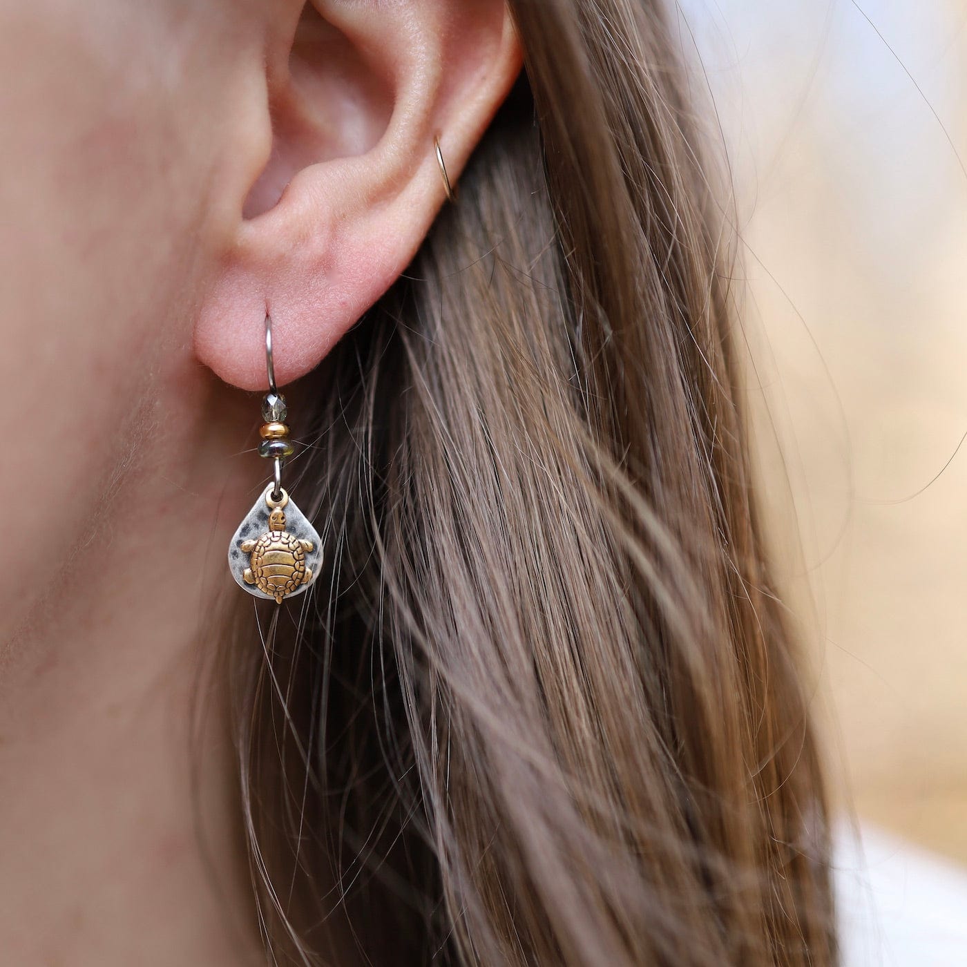 EAR-JM Bronze Turtles Earring