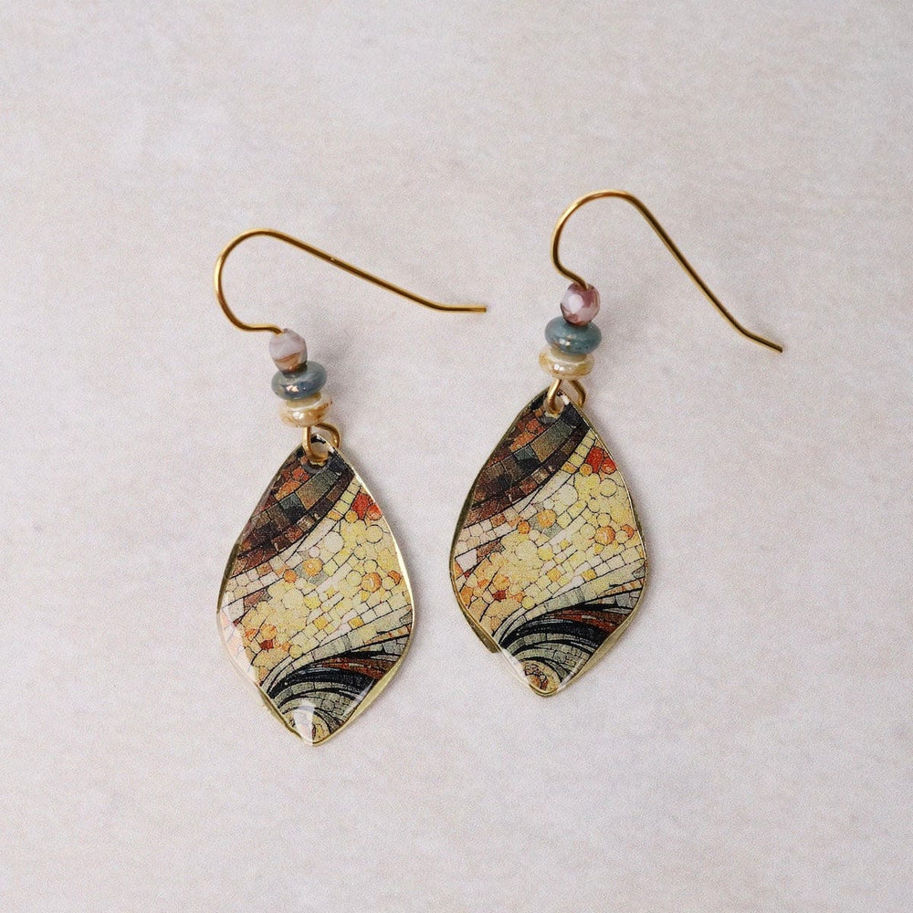 EAR-JM Brown Mosaic Earrings