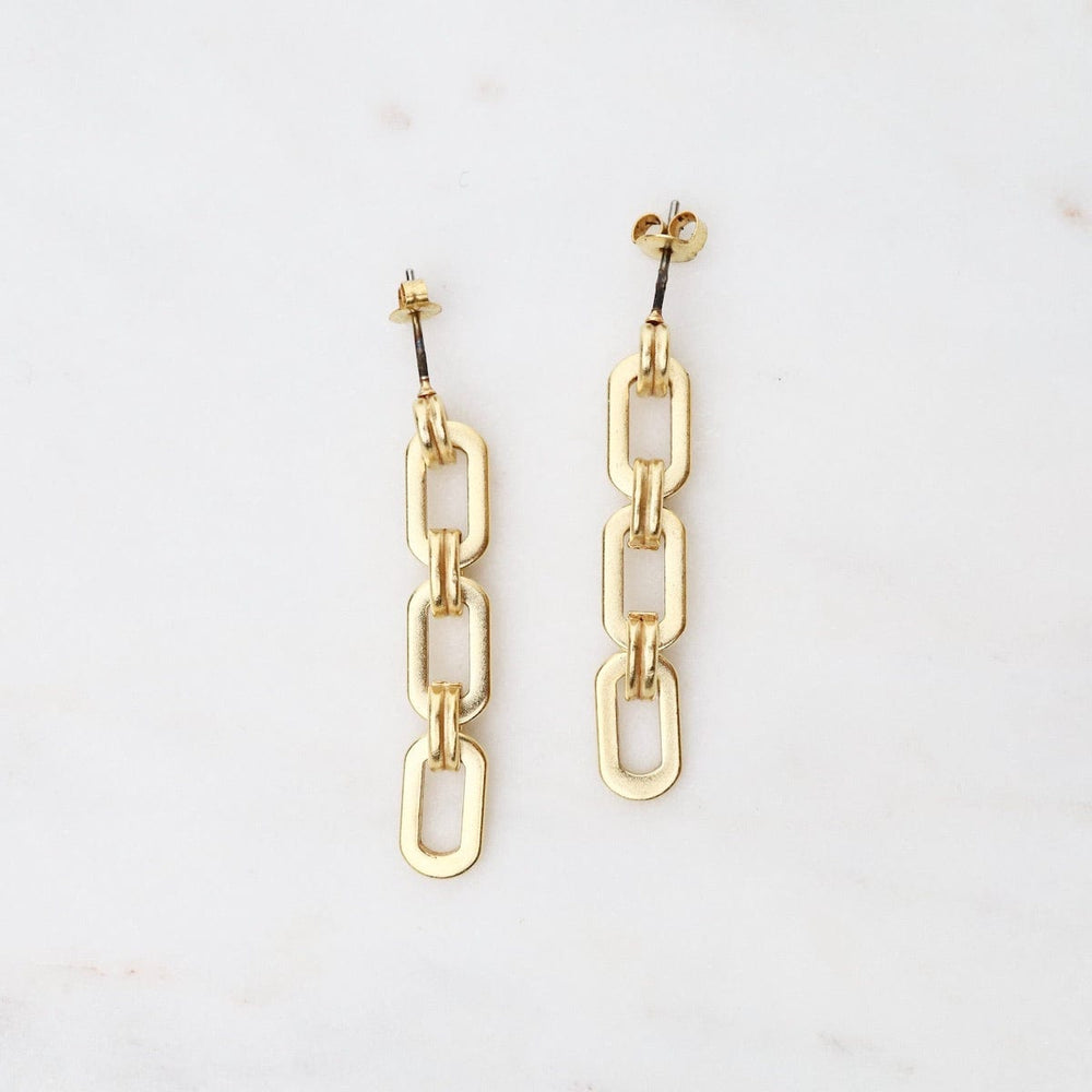 
                      
                        EAR-JM Chain Post Earrings - Gold Plate
                      
                    