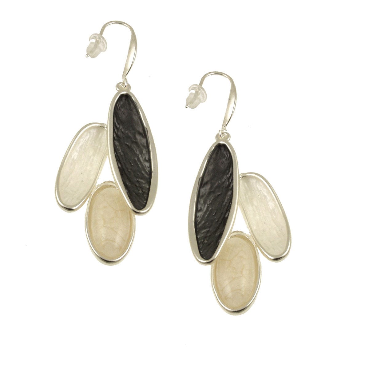 EAR-JM Compillation Earrings Silver Grey Mix
