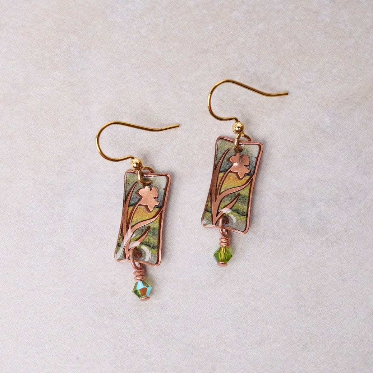 EAR-JM Copper Darling Daffodil  Earrings