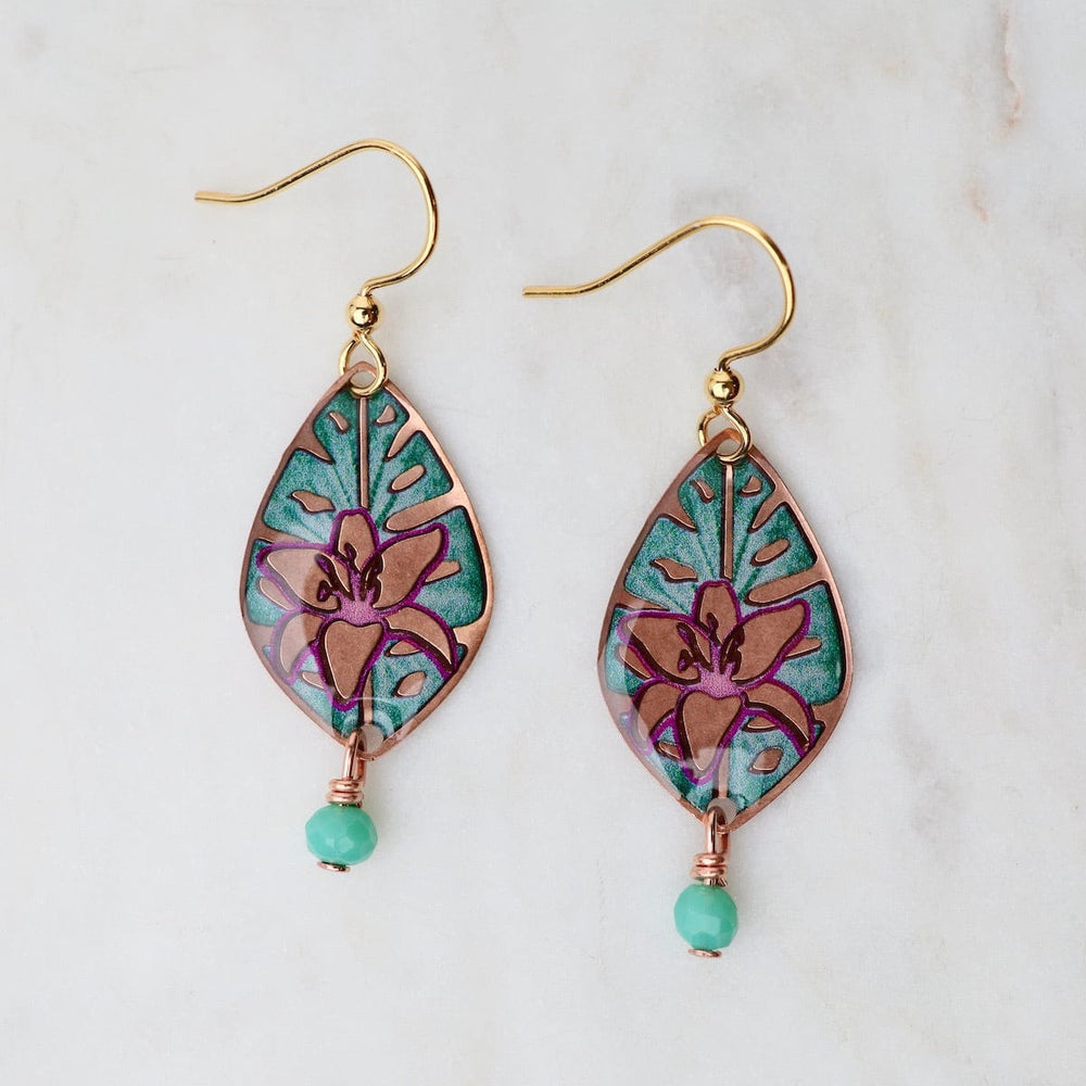 EAR-JM Copper Tantalizing Tiger Lillie Earrings