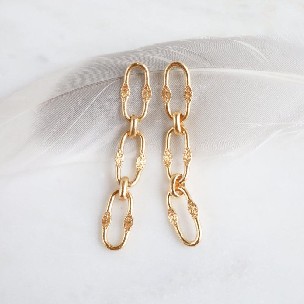 EAR-JM Gold Chain Link Earring