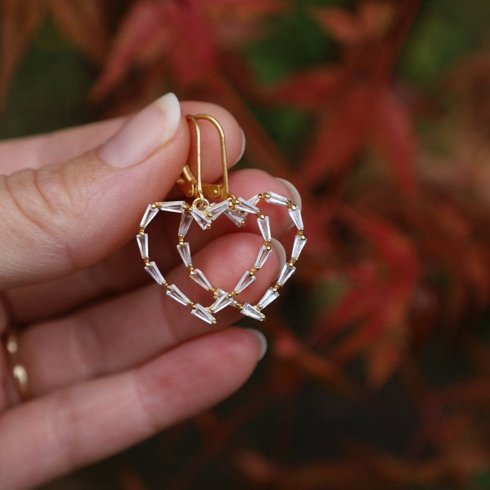 
                  
                    EAR-JM Gold Crystal Baguette Heart Earrings
                  
                