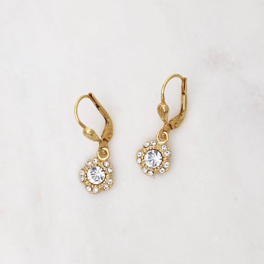 
                      
                        EAR-JM Gold Small Crystal Flower Earrings
                      
                    