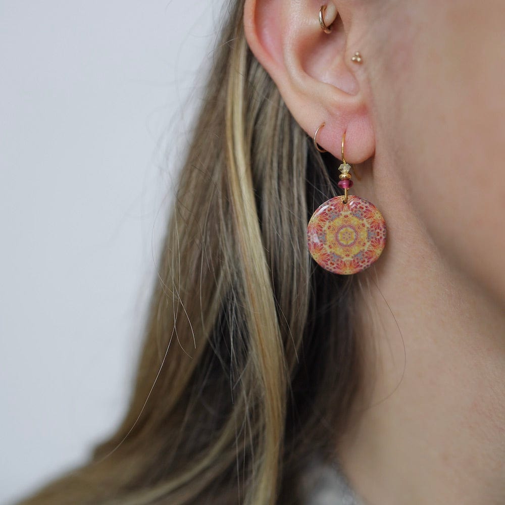 EAR-JM Golden Mandala Earrings