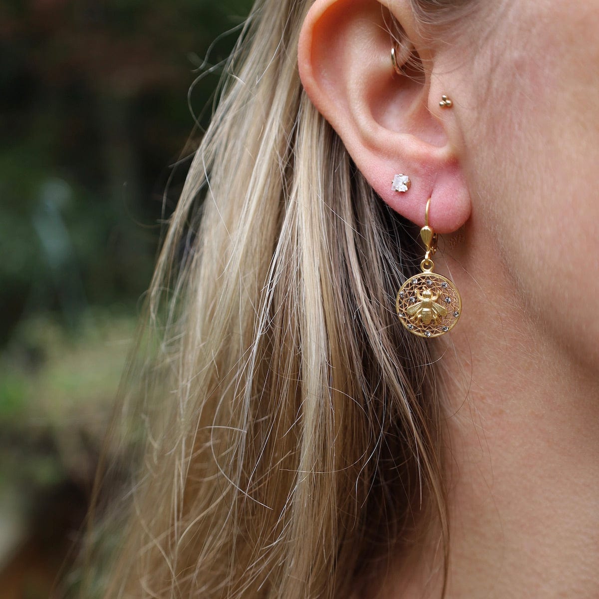 EAR-JM Honeycomb Earrings