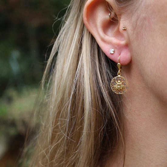 EAR-JM Honeycomb Earrings