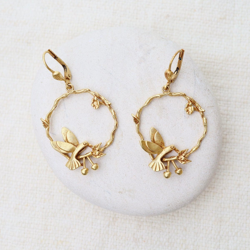 
                      
                        EAR-JM Hummingbird Earrings - Gold Plate
                      
                    