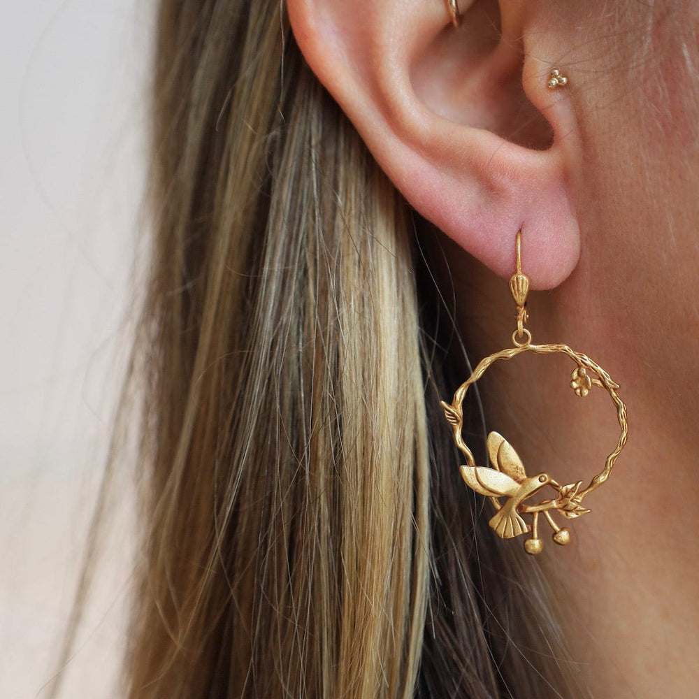 
                      
                        EAR-JM Hummingbird Earrings - Gold Plate
                      
                    