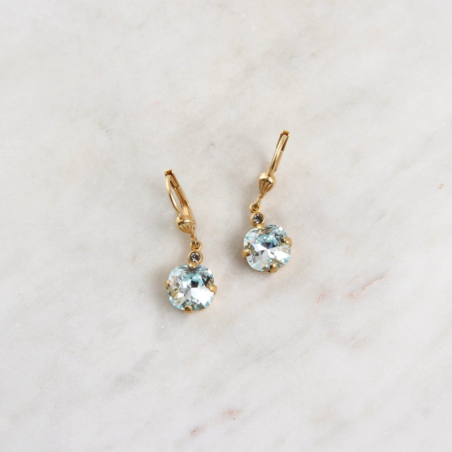 EAR-JM Ice Drop Earring- Gold Plate