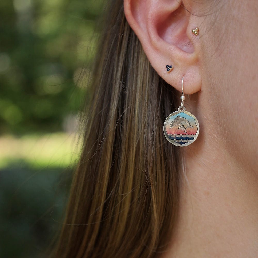 EAR-JM Jumping Dolphins Earrings