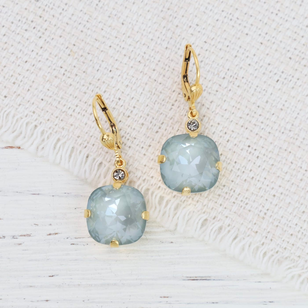 EAR-JM Large Agave Drop Earring- Gold Plate