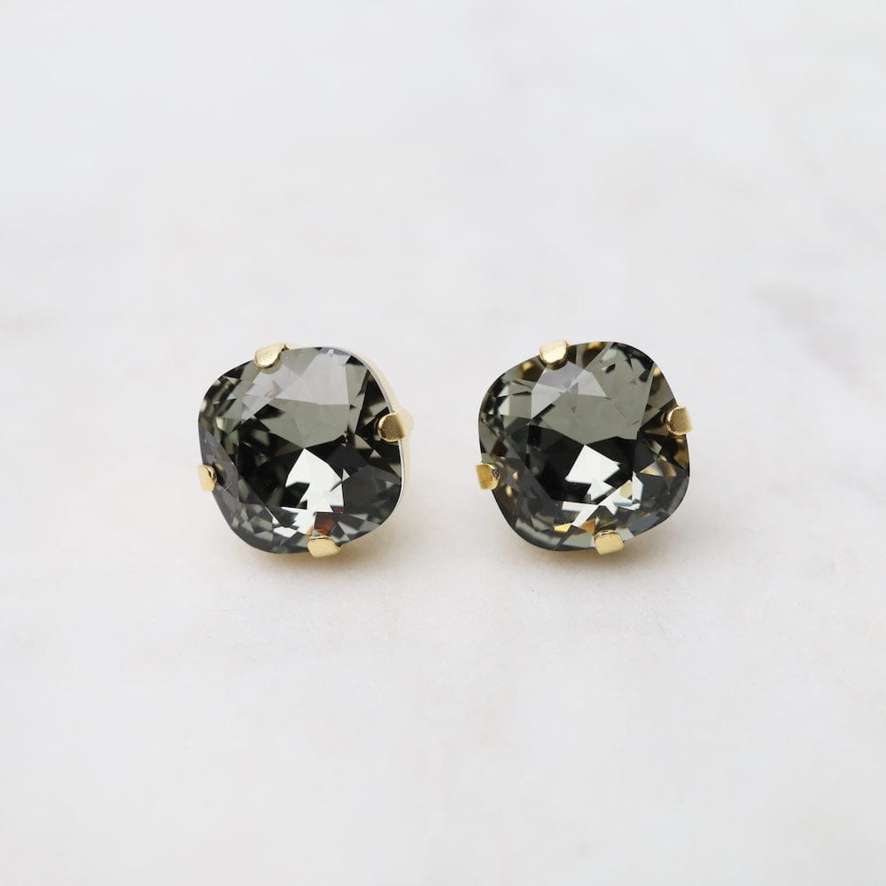 
                      
                        EAR-JM Large Black Diamond Post Earring- Gold Plate
                      
                    