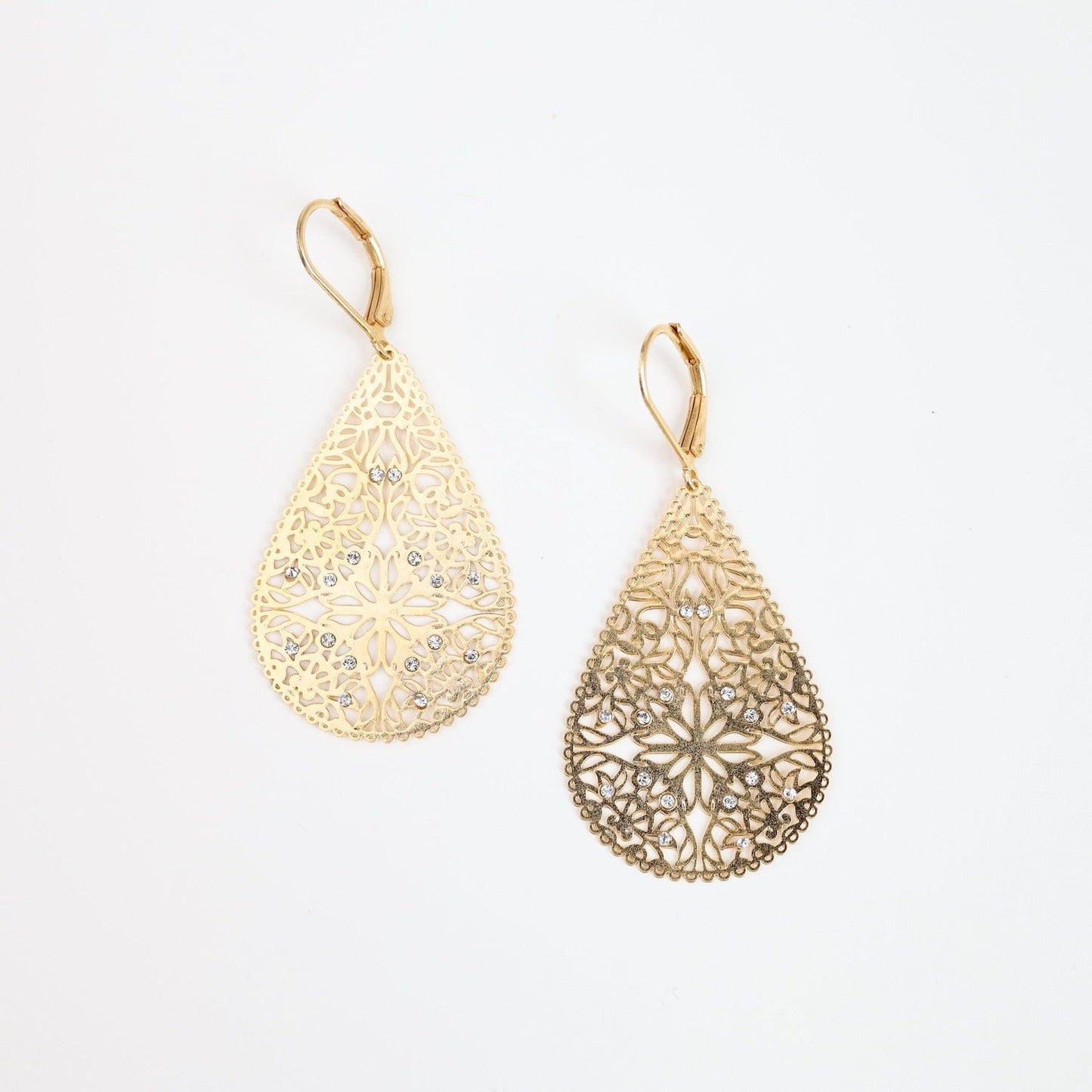 EAR-JM Large Filigree Teradrop Earring