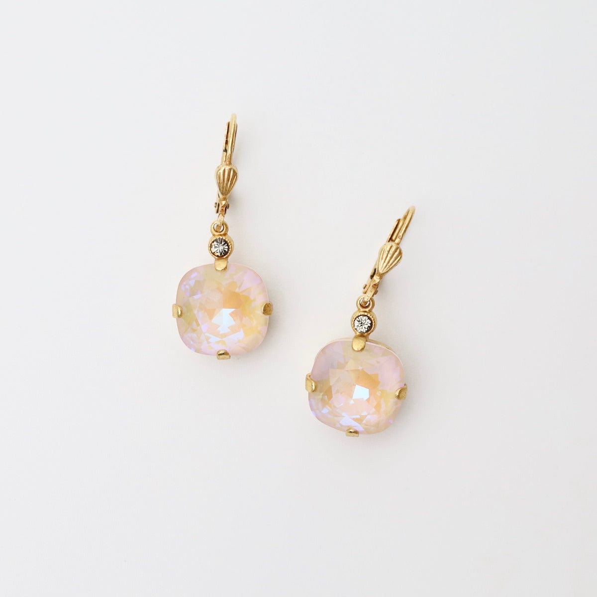 EAR-JM Large Ivory Delite Drop Earrings - Gold Plate