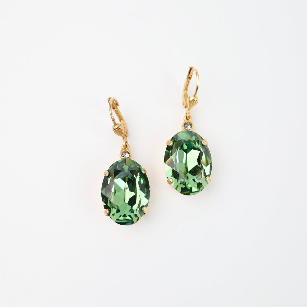 
                  
                    EAR-JM Large Oval Marine Crystal Drop Earring
                  
                