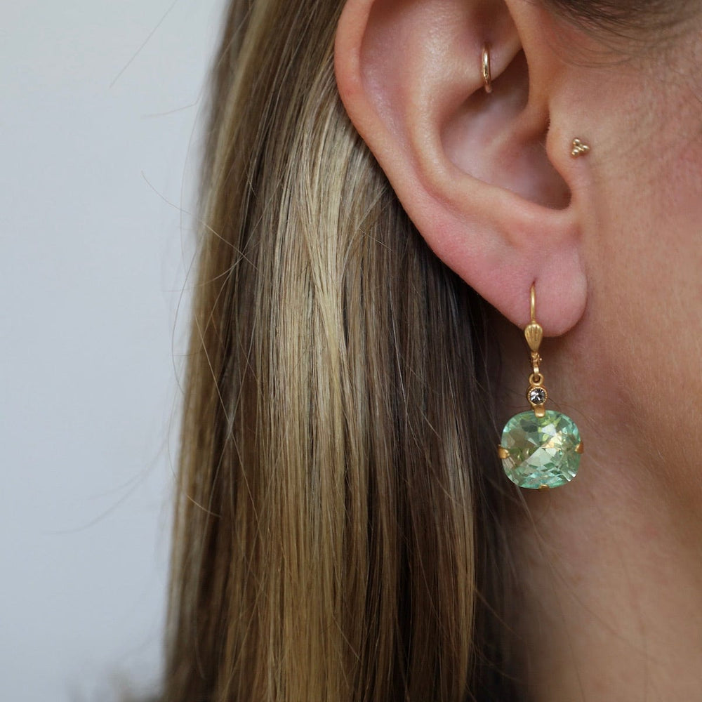 EAR-JM Large Sea Drop Earrings - Gold Plate