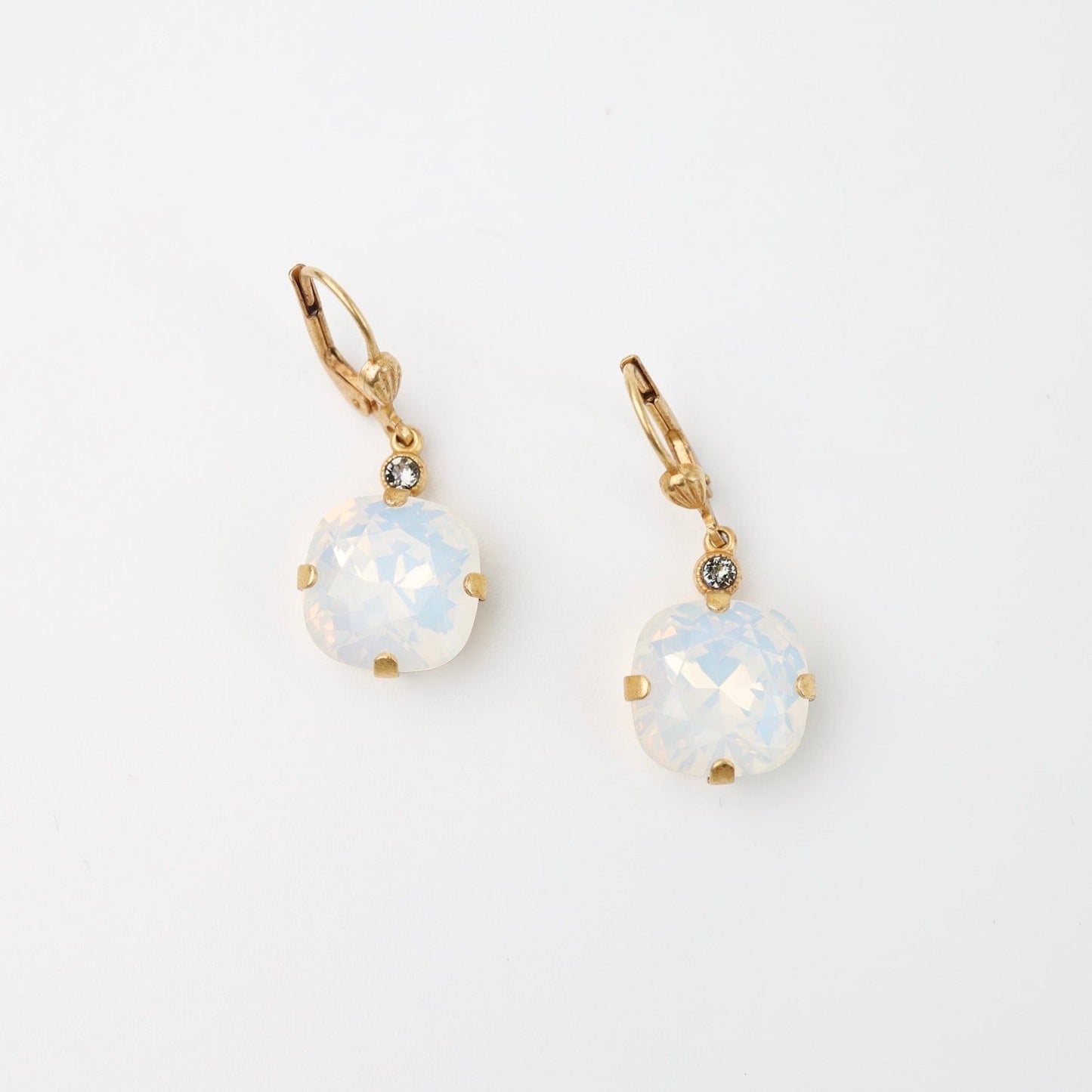 EAR-JM Large White Opal Drop Earring