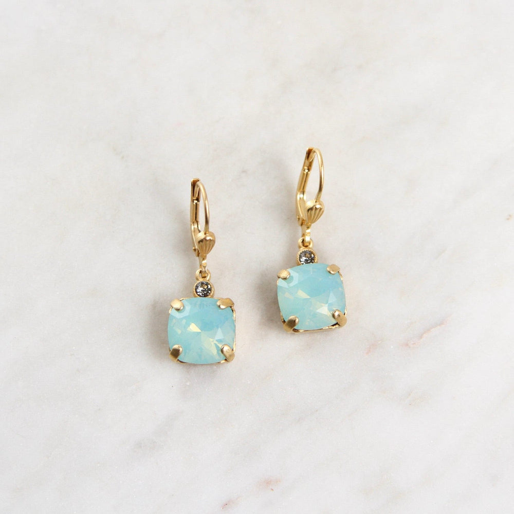 EAR-JM Medium Pacific Opal Drop Earring- Gold Plate