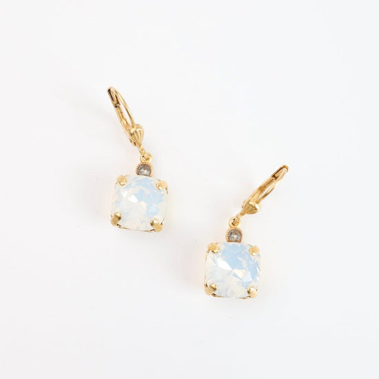 EAR-JM Medium White Opal Drop Earring