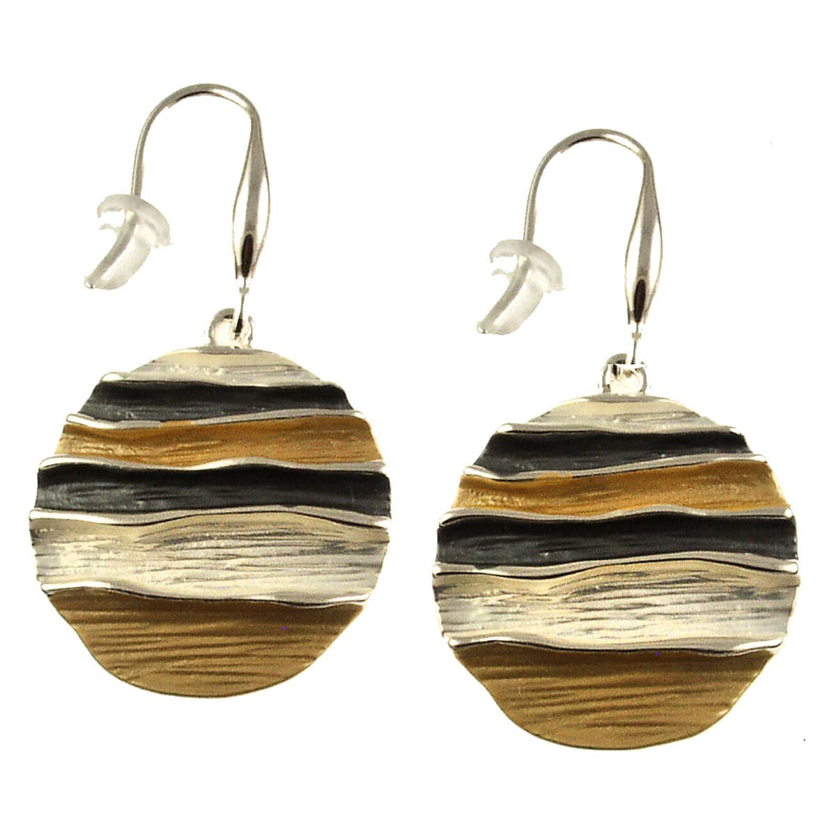 EAR-JM Ocean Waves Earrings - Gold Mix