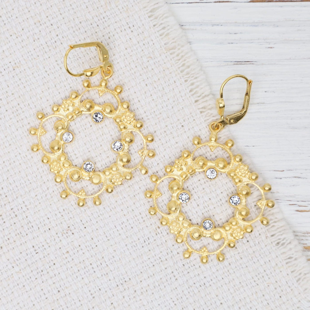 EAR-JM Openwork Lotus Earrings